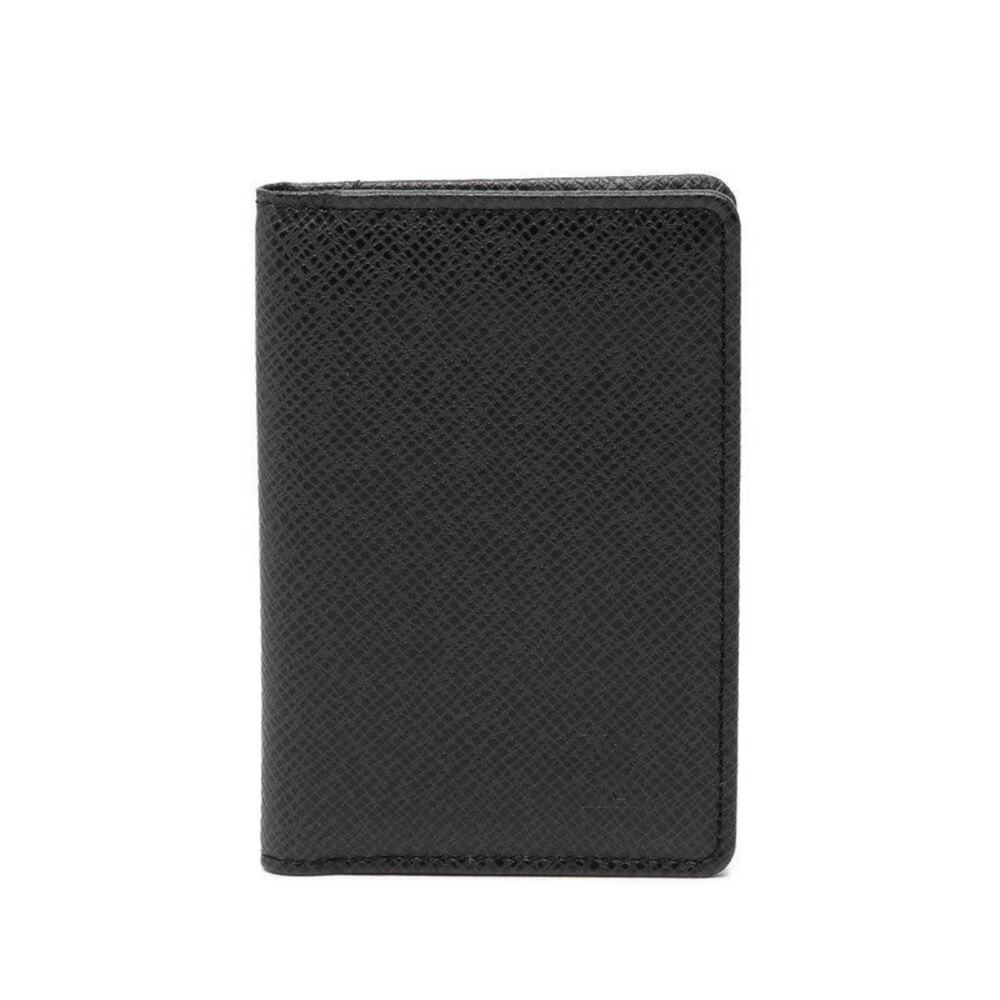 Louis Vuitton Taiga Leather Organizer de Poche Card Case Anthracite Black
